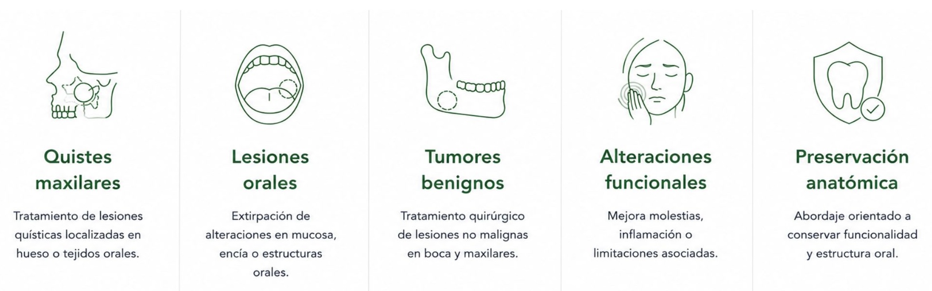 beneficios Cirugía de quistes y tumores orales
