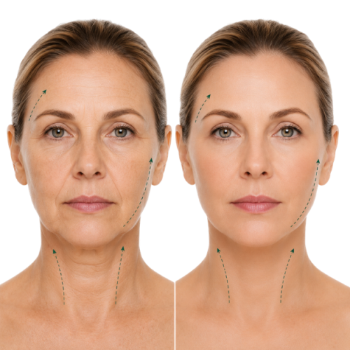 Lifting facial y cervical